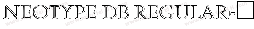 Neotype DB Regular字体转换
